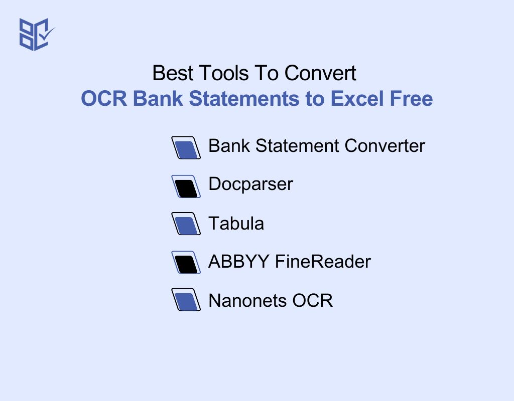 Best Tools To Convert OCR Bank Statements to Excel Free